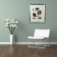 thumbnail image 3 of Trademark Fine Art "Peacock Feathers I" Canvas Art by Color Bakery White Matte, Silver Frame, 3 of 4