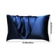 thumbnail image 3 of pstuiky Funda de almohada de satén de seda con emulación de piezas cómoda funda de almohada para cama fundas de almohada para belleza capilar, 3 of 7