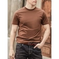 thumbnail image 6 of Catelles Men's Slim Reversible Brown Leather Belts, 1.5" (3.8cm) Width Genuine Cowhide Alloy Pin Buckle, Fits 52" Waist for Business Casual Daily Use, 6 of 10
