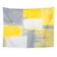 thumbnail image 1 of ZEALGNED Gray Modern Grey and Yellow Abstract Painting Gallery Contemporary Home Wall Art Hanging Tapestry Home Decor for Living Room Bedroom Dorm 60x80 inch, 1 of 1