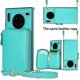 thumbnail image 5 of Funda tipo cartera para Huawei Mate 30 Pro con tarjetero y correa para el hombro para mujer, 5 of 5