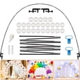 thumbnail image 2 of DJN 2025 New Event & Party Balloon Arch Birthday Wedding Party Scene Layout Props Table Balloon Arch Bracket Plastic White One Size, 2 of 6