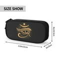 thumbnail image 4 of TEQUAN Large Capacity Pencil Case, Magic Evil Seeing Eye Pattern Pencil Pouch 2 Compartments Pencil Bag (Black), 4 of 7