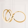 thumbnail image 2 of Modern LED Chandeliers, 3000K Dimmable Curved Irregular Ring Ceiling Light, Circular Pendant Light Fixture, Contemporary Hanging Lamp for Dining Room, Living Room, Bedroom, Kitchen Island and Entryway, 2 of 5