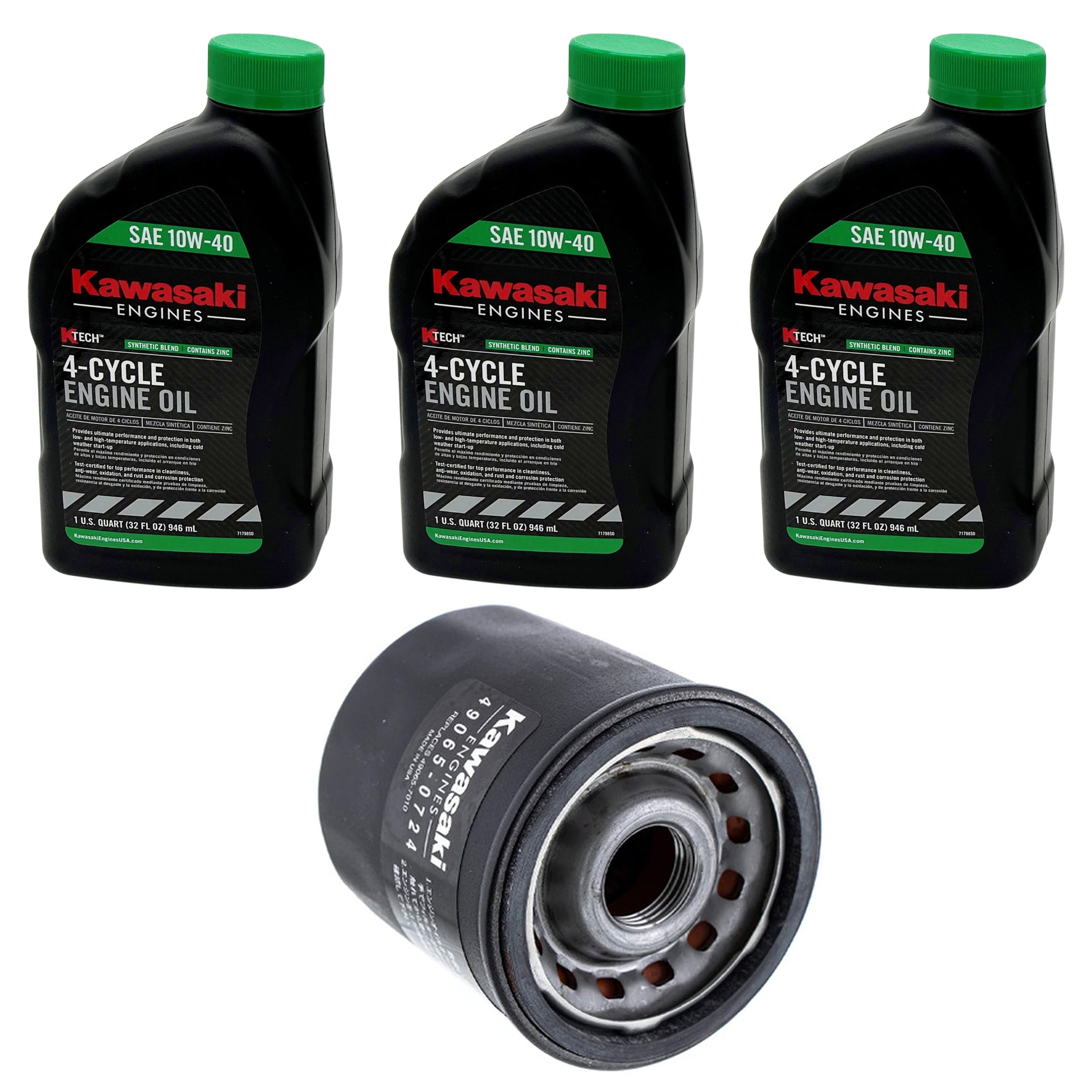 Arbor King 10W40 Oil Change Kit in Colder Climates for Kawasaki