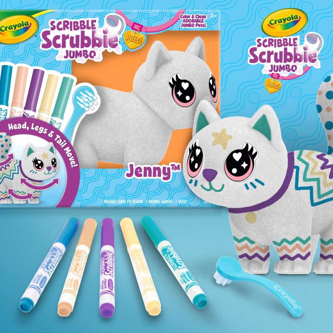 CRAYOLA SCRIBBLE SCRUBBIE JUMBO PET JENNY
