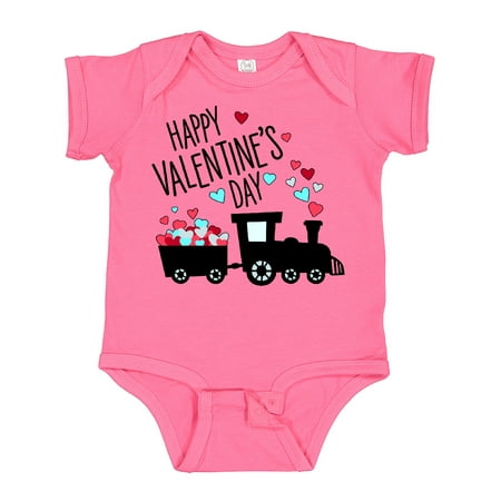 

Inktastic Happy Valentine s Day- Train Gift Baby Boy or Baby Girl Bodysuit
