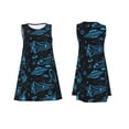 thumbnail image 7 of Lsque Spacecraft Pattern Summer Dresses for Women – Sleeveless T-Shirt Swing Sundress, Perfect for the Beach and Casual Days, 7 of 7