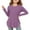Purple-B, variant on Xiaowennn Girls Long Sleeve Shirts Kids Arc Hem Side Slit Soft Tunic Tops T Shirts Tops for Toddler Girls