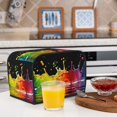 thumbnail image 6 of Fotbe Vibrant Color Splash for Two Slice Toaster Cover, Fingerprint Protector, Super Soft Appliance Cover And Dust Cover,Bread Dust Cover & Fingerprint Protection, 6 of 7