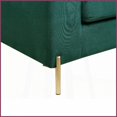 thumbnail image 5 of Mid-Century Modern Velvet Sectional Sofa with Chaise – Plush L-Shaped Couch for Living Room with Solid Wood Frame & Brass Gold Legs, 5 of 10