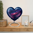 thumbnail image 6 of MUKTIVE Galaxy Blue Urns for Human Ashes Adult, Keepsake Funeral Urn for Adult Ashes Women & Men With, Burial Ash Urns for Humans 3 Inch, Heart Memorial Gifts for Women & Men, 6 of 7
