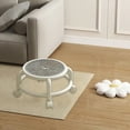 thumbnail image 4 of Merryso Low Rolling Stool with 360° Swivel Wheels - Small Plastic Wheeled Seat, Multi-Purpose for Entryway Shoe Bench, Workshop, Living Room, Space Saving Ergonomic Design, 4 of 6