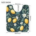 thumbnail image 5 of Yayeee Bath Rugs for Bathroom Floor Set of 2 Non Slip Fluffy Soft Absorbent Mat, Blue Floral Lemons, 5 of 7