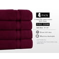 thumbnail image 4 of Lezeth Collection 4 Piece Super Soft Zero Twist Oversize Bath Sheet, 4 of 4