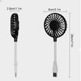 thumbnail image 3 of Ventilador USB Recargable Wosthever silencioso mini portátil negro, 3 of 6