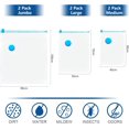 thumbnail image 2 of 6 Pack Premium Vacuum Storage Bags 100x80+70x50+60x40cm Double Zipper Reusable S, 2 of 5