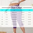 thumbnail image 3 of Summer Savings Clearance! Stamzod 2PC Plus Size Leggings Fashion Solid Color Summer Elastic Waist Yoga Capri Leggings Casual Slim Fit Stretch Leggings for Women Black XXXXXL, 3 of 7