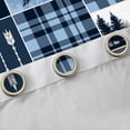 thumbnail image 4 of Feelyou Rustic Bear Curtains Pack of 2 (42x84 Each), Blue Buffalo Curtains Blackout, 4 of 6