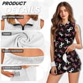 thumbnail image 5 of Yuyamidu Pink Ribbons Print Womens Workout Golf Dress A-Line Summer Clothes Sleeveless Golf Outfit with Inner Shorts Tennis Dress for Women Size M, 5 of 7