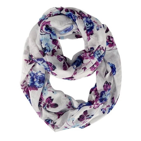 Peach Couture Premium Graphic Floral Print infinity loop scarves