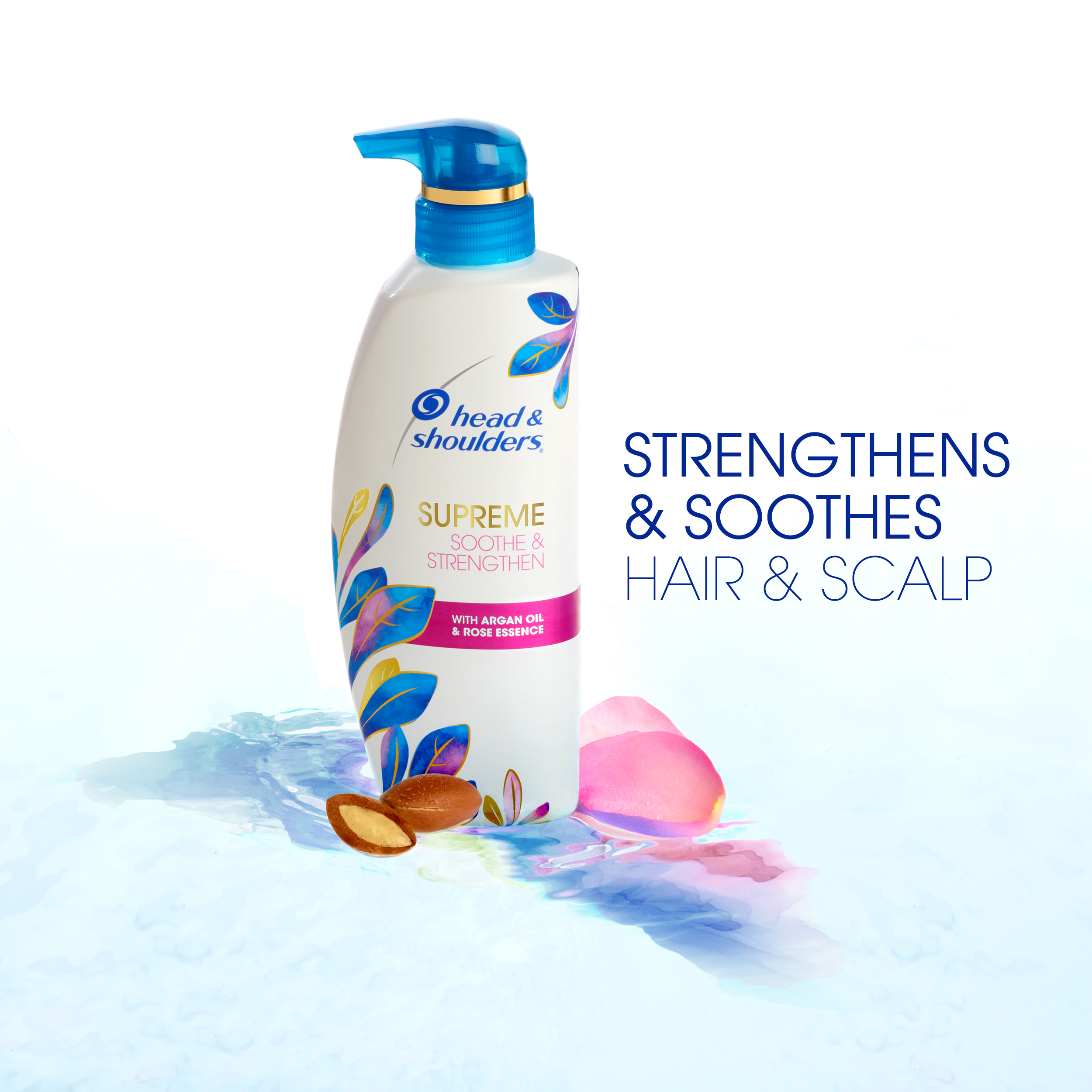 Head & Shoulders Supreme Moisturizing Soothe and Strengthen Dandruff Relief Daily Shampoo, 11.8 fl oz - image 5 of 9