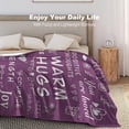 thumbnail image 3 of Warm Hugs Gift Throw Blanket,Warm and Soft Hug Blanket Inspirational Throw Blanket,Sympathy Gift Cancer Chemo Survivor Get Well Caring Gifts for Women After Surgery with Positive Gifts, 3 of 6