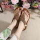 thumbnail image 3 of Chanclas de estilo bohemio de verano con cuentas y hebilla de diamantes de imitación, zapatos de mujer con banda de goma y tacón elástico, 3 of 4