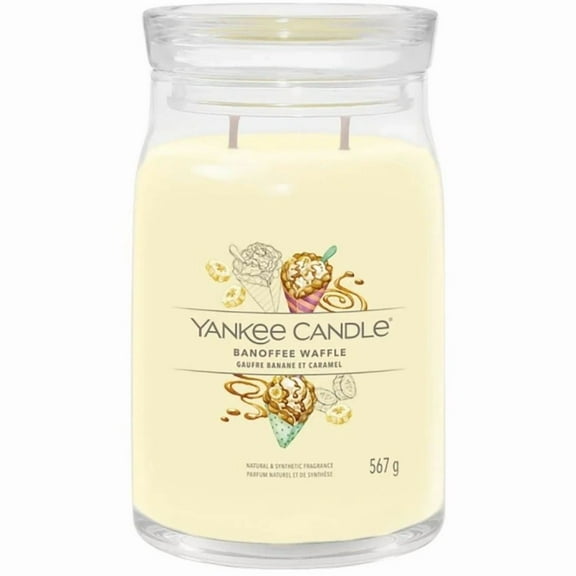 Yankee Candle Banoffee Waffle Large Signature 2-Wick Jar Candle - European Edition