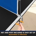 thumbnail image 7 of 6ft Mid-Size Ping Pong Conversion Top, Foldable & Portable Table Tennis Table Top for for Indoor/Outdoor,Black, 7 of 7