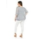 thumbnail image 3 of Blusa con diseño de encaje Roman Fashion /Tallas Extras, 241 (Gris) gris 38, 3 of 6