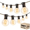 thumbnail image 1 of DAYBETTER Luces de Cadena para Exteriores de 200 Pies, E12 G40 con 100 Bombillas Edison Vintage, Luces Colgantes Impermeables para Jardín, 1 of 8