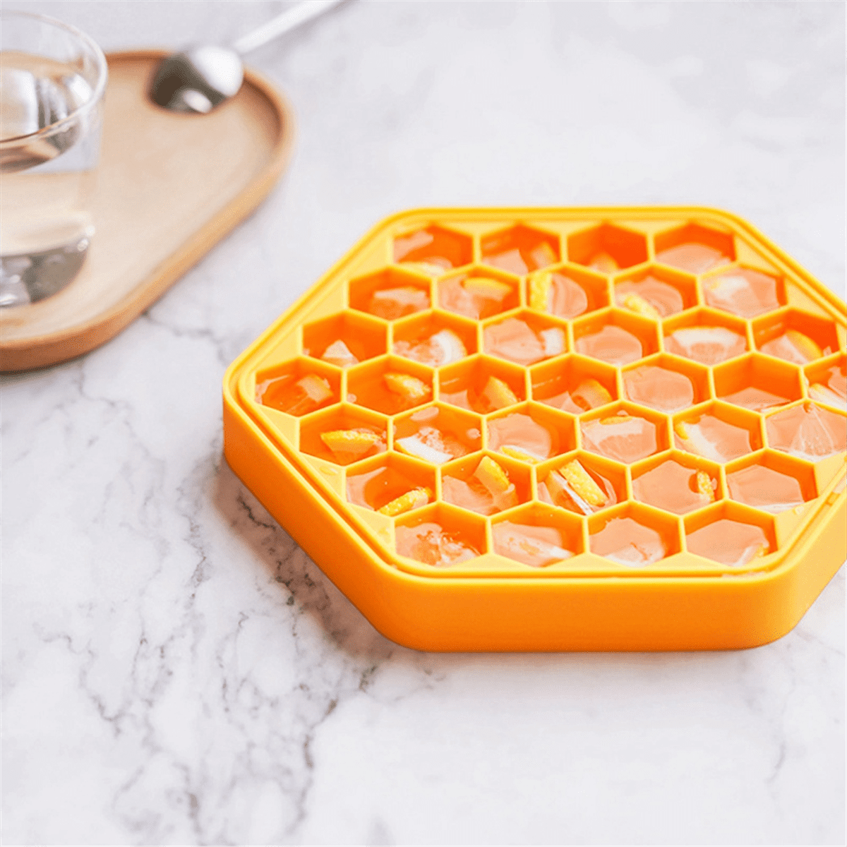 37 Grid Bee Honeycomb Ice Square Tray Silicone Cake Chocolate Soap Icing  Mold DIY T21C 