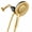 Gold, variant on BLACK+DECKER Dual Shower Head with 5 Spray Settings and Detachable Wand and Stainless Steel Hose, Chrome