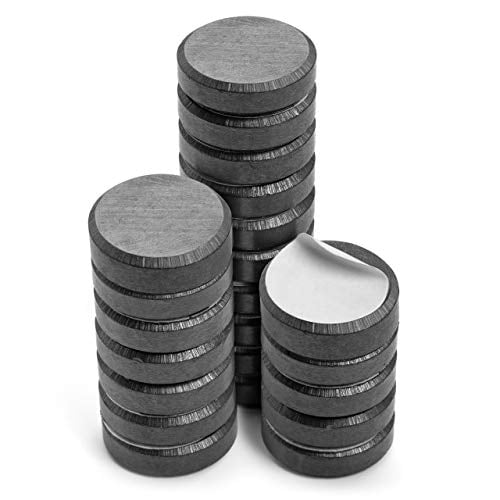 5 Star Office Round Plastic Covered Magnets 25mm Assorted