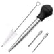 thumbnail image 1 of Accesorios de Fersonation Bomba de Fersonation para pavo de acero inoxidable negro (incluido cepillo de limpieza + boquilla de aguja) -, 1 of 5