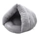 thumbnail image 4 of Cama para perros con forma de zapatilla Cama para gatos Cama para mascotas Nido cálido semicerrado Lavable Portátil Gris claro 50cmx40cm, 4 of 8