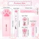 thumbnail image 2 of Juego de PapeleríA con Forma de Pata de , 6 Piezas, Kit Estacionario de Kawaii, Sacapuntas, Borrador RetráCtil, Cinta Correctora y Regla, 2 of 5