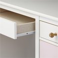 thumbnail image 2 of Monarch Poppy Hill Kids Desk blanc, rose Tiroirs, 2 of 9