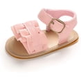 thumbnail image 5 of Infant Baby Girls Sandals Summer Crib PU Leather Bowknot Soft Anti-Slip Rubber Sole Toddler First Walkers Shoes, 5 of 6
