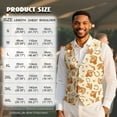 thumbnail image 7 of Yuyamidu Cowboy Men's Suit Vest Waistcoat Cactus Casual Slim Fit Suit Vest Business Formal Dress Waistcoat Vests for Suit or Tuxedo, Size M, 7 of 7