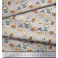 thumbnail image 2 of Soimoi Velvet Fabric Cute Girl Kids Print Sewing Fabric Yard 58 Inch Wide, 2 of 5