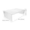 Clear Acrylic Monitor Riser Home Laptop Riser Stand Office Computer
