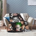 thumbnail image 5 of Blanket Bill Skarsgard Throw Flannel Blankets UltraSoft Micro Fleece Blanket Warm Cozy Plush Gift for Room Decoration Sofa,Office Bed car Camp Couch Beach, 5 of 9