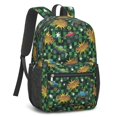 thumbnail image 2 of Monster Cartoon Truck Green Pattern 17" School Backpacks for Teens,Waterproof Oxford Fabric,S-Shape Padded Straps for School,Travel,Hiking,Camping, 2 of 6