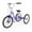 Purple, variant on Lilypelle Adult Folding Tricycle with Low Step Through,20/24/26 inch 3 Wheel 7-Speed Foldable Cruiser Bike Trike with Cargo Basket for Women, Men, Seniors