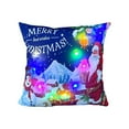 thumbnail image 3 of Christmas Lighted Throw Pillow Covers 18x18" Christmas LED Pillows 2 Modes Switching Printed Sofa Pillows Cushions Pillowcases for Holiday Party Supplies, 3 of 7
