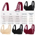 thumbnail image 3 of EaskTriop Front Closure Bras for Older Women No Underwire Wireless Full Coverage Senior Bra Supportive Everyday Comfort Bralette Wide Strap, 3 of 6