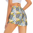 thumbnail image 3 of Sigee Sea Turtle for Women's Athletic Shorts High Waisted Running Shorts Pocket Sporty Short Gym Elastic Workout ShortsMedium, 3 of 9