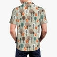 thumbnail image 4 of Balery Squirrels and Trees Printed Men’s Short Sleeve Polo Shirt, Midweight Men's Shirt,Golf Polo shirts -XX-Large, 4 of 9